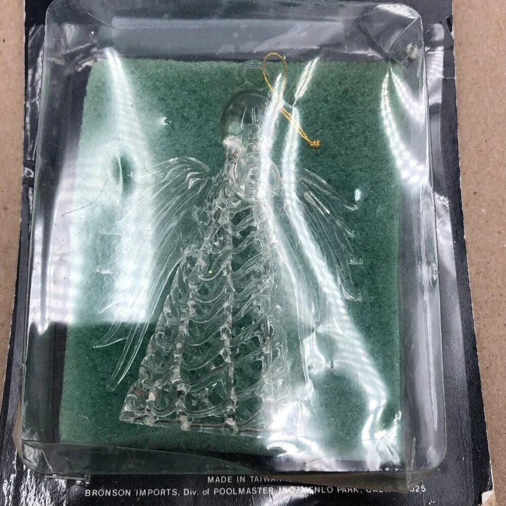 Glass Christmas Ornaments Set of 5